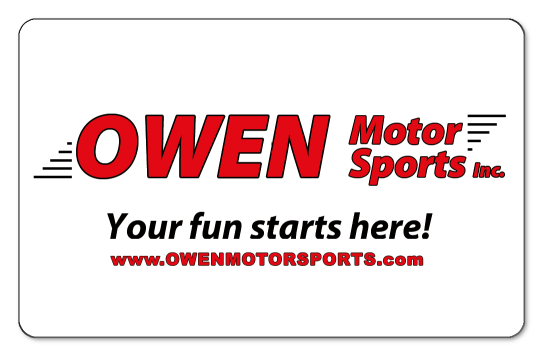 Owen motor red text logo on a white background